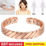 1-3pcs Copper Magnetic Bracelet Therapy Relief Arthritis Pain Healing Bangle