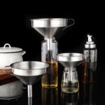 1/3xStainless Steel Funnel Oil Liquid Funnel Metal Funnel with Detachable Filter - Image 2