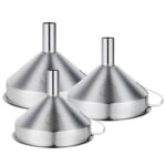 1/3xStainless Steel Funnel Oil Liquid Funnel Metal Funnel with Detachable Filter - Image 7