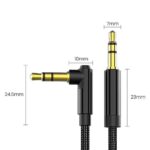 1-3x Elbow Male to Male 90 Degree Headphone Wire Aux Cord Audio Cable 3.5mm Jack - Image 2