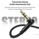 1-3x Elbow Male to Male 90 Degree Headphone Wire Aux Cord Audio Cable 3.5mm Jack - Image 5