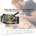 200pcs 16-34mm 0.7mm Rubber O-Ring Watch Back Seal Gasket Repair Back Case Cover - Image 7