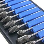 20pcs Tungsten Carbide Point Burr Die Grinder Shank Rotary Drill Bits Set New - Image 3