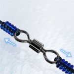 250PCS/Box Fishing Ball Bearing Swivels Solid Ring Hooks Tackle Tools Connectors - Image 5