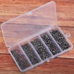 250PCS/Box Fishing Ball Bearing Swivels Solid Ring Hooks Tackle Tools Connectors - Image 7
