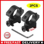 2X Low Profile 1''/25.4mm Scope Mount Rings for 20mm Picatinny Rail AU
