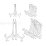 2/10 Clear Plate Display Stand Plastic Easel Holder Frame Photo Book Art Picture - Image 5