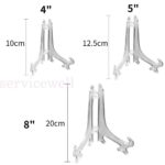 2/10 Clear Plate Display Stand Plastic Easel Holder Frame Photo Book Art Picture - Image 4