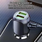 2 in 1 Dash Cam Car Charger Double USB Fast Charging Laptop Lighter Power Cable - Image 3