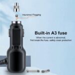 2 in 1 Dash Cam Car Charger Double USB Fast Charging Laptop Lighter Power Cable - Image 7