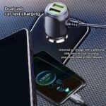 2 in 1 Dash Cam Car Charger Double USB Fast Charging Laptop Lighter Power Cable - Image 5