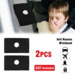 2pcs Anti Nausea Travel Sickness Band Pair Motion Sea Plane Car Sick Wristband