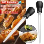 2pcs Turkey Baster Oil Pipe Chicken Baster Fresh BBQ Food Syringe Suck Pump