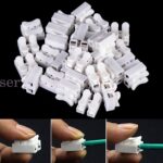 30/90x Electrical Cable Connectors Quick Splice Lock Wire Self Locking Terminals - Image 2