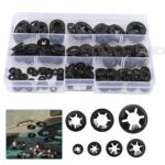 340PC For Starlock Washers Push On Lock Star Nut Fastener Clips Lock M3 M4 M5 M6 - Image 2