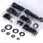 340PC For Starlock Washers Push On Lock Star Nut Fastener Clips Lock M3 M4 M5 M6 - Image 4