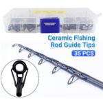 35PCS Ceramic Fishing Rod Guide Tips Top Eye Rings Line Repair Kit 7 Sizes Set - Image 5