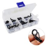 35PCS Ceramic Fishing Rod Guide Tips Top Eye Rings Line Repair Kit 7 Sizes Set - Image 7