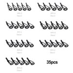 35PCS Ceramic Fishing Rod Guide Tips Top Eye Rings Line Repair Kit 7 Sizes Set - Image 3