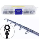 35PCS Ceramic Fishing Rod Guide Tips Top Eye Rings Line Repair Kit 7 Sizes Set - Image 4
