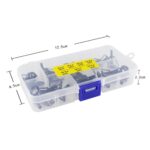 35PCS Ceramic Fishing Rod Guide Tips Top Eye Rings Line Repair Kit 7 Sizes Set - Image 2