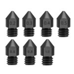 3D Steel Nozzle Printer Hardened 0.2/0.4mm Opening For MK7 MK8 Ender 3 CR10 NEW - Image 2