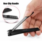 3Pcs Manicure Nail Cutter Steel Nail Clipper Cutter Toenail Trimmer Buffer Block - Image 2