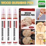 3/6PC DIY Project Easy Use Chemical Wood Burning Pen Scorch Marker Wood Painting