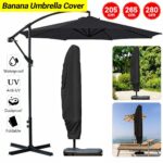 3 Sizes Heavy Duty Parasol Banana Umbrella Cover Cantilever Outdoor Patio Shield - Image 2
