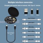 3 in 1 Charging Cable Multi USB Charger Cord For Mobile TYPE Android Micro US - Image 6