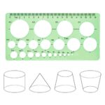 3pcs Geometric Template Ruler Plastic Circles Squares Stencil Measuring Tool AU - Image 6