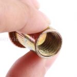 40X M8 Nutsert Rivnut Rivet Nut Large Flange Splined Open End Zinc-Plated Steel - Image 5