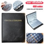 480 Pocket Coins Storage Book high-capacity Collection Album Folder Money Holder