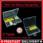 48 Grid Clear Plastic AA AAA Battery Box Storage Case Cover Batteries Holder AU