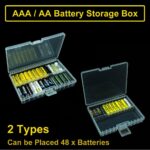 48 Grid Clear Plastic AA AAA Battery Box Storage Case Cover Batteries Holder AU - Image 2