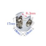 4-12x Glass Shelf Support Clamp Brackets Clip Chrome Shelves Clip Tool 6-8mm - Image 5