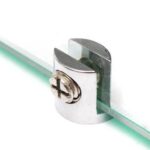 4-12x Glass Shelf Support Clamp Brackets Clip Chrome Shelves Clip Tool 6-8mm - Image 7