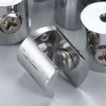 4-12x Glass Shelf Support Clamp Brackets Clip Chrome Shelves Clip Tool 6-8mm - Image 6
