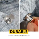 4/8 Button Pin for Jeans Pants No Sew Instant Adjustable Jean Button Replacement - Image 2
