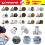 4/8 Button Pin for Jeans Pants No Sew Instant Adjustable Jean Button Replacement