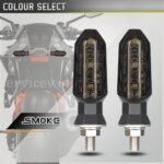 4 x Motorcycle Indicators Bike LED Turn Signal Light Blinkers Amber Universal AU - Image 4