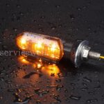 4 x Motorcycle Indicators Bike LED Turn Signal Light Blinkers Amber Universal AU - Image 7
