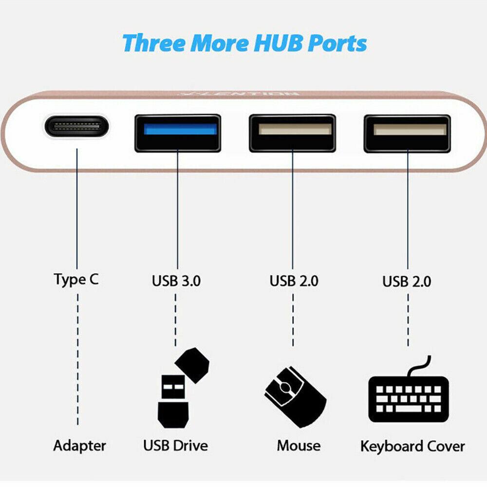 4in1 Type-C USB-C to 4-Port Hub USB 3.0 2.0 Charging Adapter For Thunderbolt 3 - Image 7
