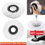 4x Magic Home Floor Cleaning Replacement Spin Mop Head Microfibre For 360°Spin - Image 5