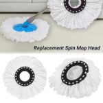4x Magic Home Floor Cleaning Replacement Spin Mop Head Microfibre For 360°Spin - Image 3
