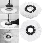 4x Magic Home Floor Cleaning Replacement Spin Mop Head Microfibre For 360°Spin - Image 2