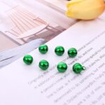 50pcs jingle bells aluminium beads 8mm christmas decoration mixed colours charms - Image 7