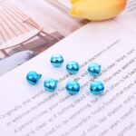 50pcs jingle bells aluminium beads 8mm christmas decoration mixed colours charms - Image 4