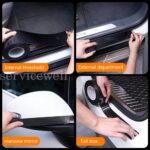 5D 10cm*3meter Gloss Black Carbon Fibre Fiber Vinyl Car Wrap Air Release Film - Image 5