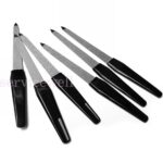 5PCS Double Sided Nail Files Stainless Steel Plastic Handle Metal File AU Stock - Image 2